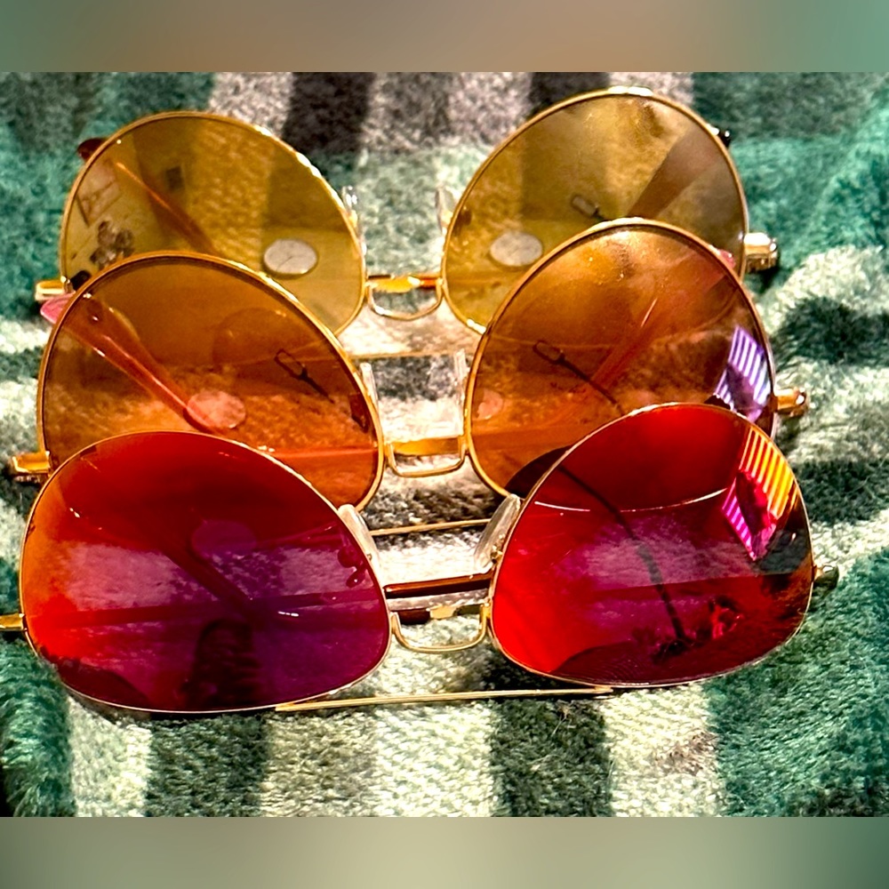 3 pairs Aviator sunglasses